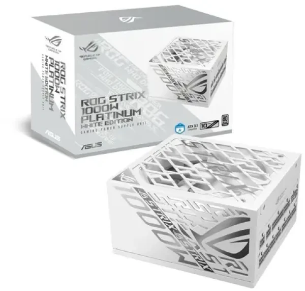 ASUS ROG Strix 1000W bílá / ATX / 1000W / 80 Plus Platinum / 135 mm / Modulární (90YE00W4-B0NA00)