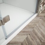 GELCO - TRINITY CHROM obdélníkový kout 800x1000 levý, matné sklo, GT5610-80ML-CH GT5610-80ML-CH