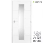 Interiérové dveře Quatro Linea Sklo Bílé 80P
