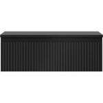 MEXEN/S - Rivel koupelnová skříňka pod umyvadlo 70 cm s deskou, 1 šuplík, reliéf , černá mat 91A20-07023-1-BFC71