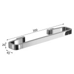 Gedy - SAMOA držák ručníků 300, chrom A8213013