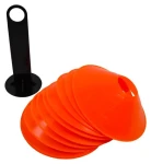 RULYT Vytyčovací mety 10 ks se stojanem oranžová / Sportovní příslušenství / průměr 19 cm
