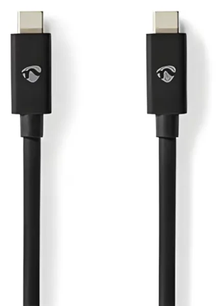 Nedis USB4 Gen 2x2 / Kabel USB-C - USB-C / 240 W / 8K 60 Hz / 20 Gbps / 2 m (CCGP66020BK20)