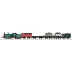 Piko 97942 Startovací sada Nákladní vlak s parní lokomotivou Rh 71 (G 7.1) SNCB III