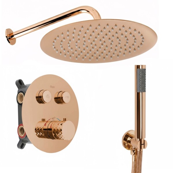 REA - Podomítková sprchová sada Lungo Diamond Copper + BOX REA-P6968
