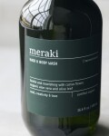 Meraki Sprchový gel na vlasy a tělo Harvest Moon 490 ml, zelená barva, plast