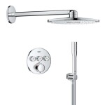 GROHE - Precision SmartControl Sprchový set s termostatem pod omítku, průměr 31 cm, 2 proudy, chrom 34874000