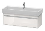 DURAVIT - Ketho Umyvadlová skříňka 41x115x44 cm, 1 zásuvka, lesklá bílá KT668902222