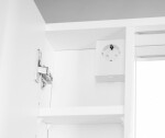 AQUALINE - ZOJA/KERAMIA FRESH STRIP galerka s LED osvětlením, 60x60x14cm, levá, bílá 45021S