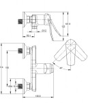 Kielle - Nefia Páková sprchová baterie, matná černá 10227104