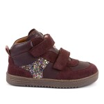 Dívčí celoroční kožené kotníkové barefoot boty LOOP HIGH-TOPS DARK BORDEAUX Froddo G2110157-4 - 31