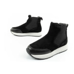 Scholl Beverly Bootie dámské kotníkové boty kožené černé dámské 35