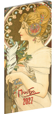 NOTIQUE Diář 2027: Alfons Mucha - plánovací měsíční, kapesní, 8 x 18 cm