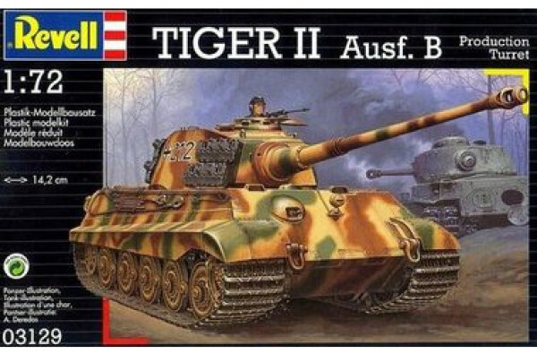 Revell Model Kit Plastic tank 03129 Tiger II Ausf. B 1:72 (MR-3129)