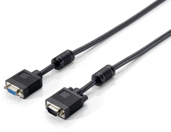 Equip černá / Prodlužovací kabel VGA / 1 m / feritová tlumivka / max. 2048×1536 px (118800)