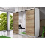 Šatní skříň Multi 23 Barva korpusu: Dub - sonoma, Rozměry: 233 cm, Dveře: Bílé