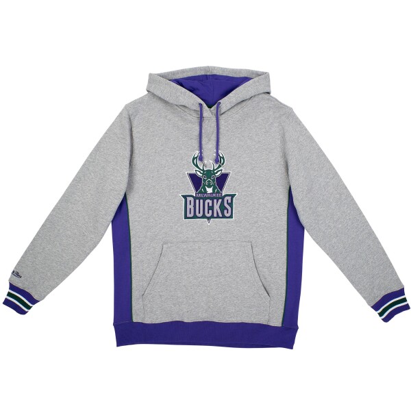 Mitchell & Ness Pánská mikina Milwaukee Bucks NBA Pinnacle Heavyweight Fleece Hoodie Velikost: L