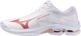 Mizuno Wave Lightning Pro W White/Rose Elegance/Lava Falls - Volejbalová obuv Mizuno WAVE LIGHTNING PRO V1GC266073 Velikost obuvi v EU: 40,5