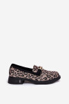 Kožené Lakované Mokasíny Leopard Vinceza 66790 Černé 38