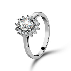 LUNICA Stříbrný prstýnek ČIRÁ STUDÁNKA Velikost prstenu: 6 (EU: 51-53) 0645_6