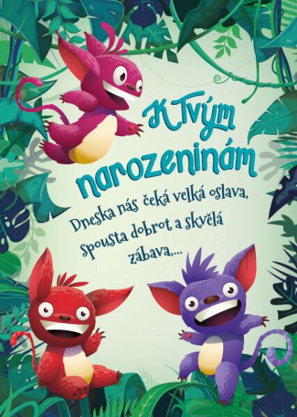 Hrací přání k narozeninám - Džungle - Albi
