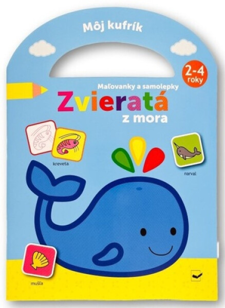 Môj kufrík Zvieratá mora Maľovánky samolepky