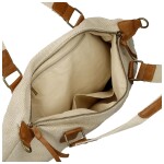 Stylová textilní kabelka na rameno Sofie, béžová