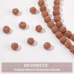 Přírodní rudraksha korálek - ∅ 6 - 8 mm - 1 ks