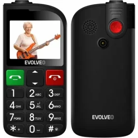 EVOLVEO EasyPhone FL + stojánek černá / 2.3" / 0.08MP / SOS / microSDHC (EP-801-FLB)