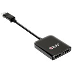 CLUB3D CSV-7220 hub MST DisplayPort 1.4 na DisplayPort + HDMI M/F / 4K 60Hz (CSV-7220)