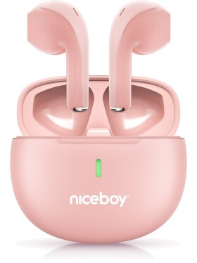 Niceboy Hive Beans POP růžová / Bezdrátová sluchátka / mikrofon / Bluetooth 5.3 / IPX4 (hive-beans-pop-pink)