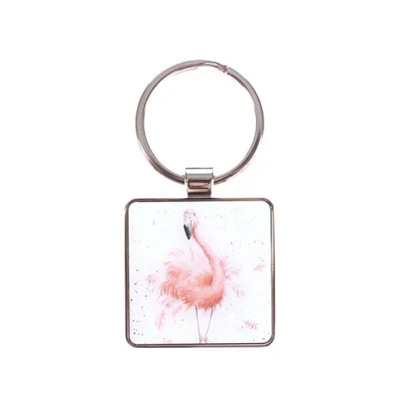 Klíčenka Wrendale Designs Pretty in Pink - Plameňák