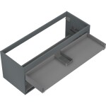 MEXEN - Box-A skříňka pro umyvadlo 120, 2 zásuvky, grafit mat 91AX0-1200-470-2-66