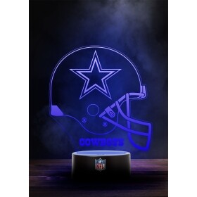 Cedule Dallas Cowboys NFL Helmet LED-Leuchtschild