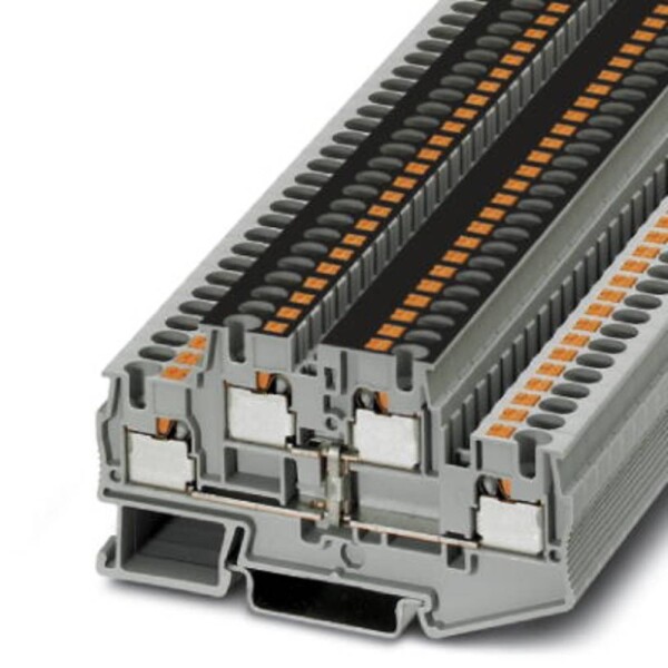 Phoenix Contact 3211825 dvojitá svorka 6.2 mm rychlé připojení šedá 50 ks