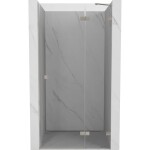 MEXEN/S - Lunar sprchové dveře křídlové pravé 75 cm, transparent, nikl kartáčovaný 834-075-000-97-00-P