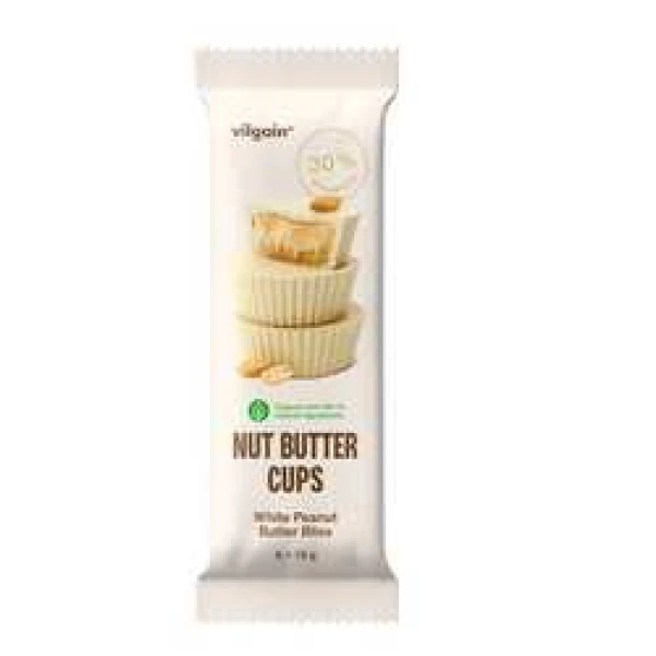 Vilgain Nut butter cups BIO bílé arašídové blaho 39g