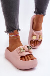 Dámské žabky s mašlí Růžové Salessa 40/41
