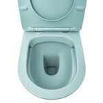 Wc s prkénkem softclose závěsné SAT Infinitio zelená mat zadní odpad SATINF010RREXPLGEM SATINF010RREXPLGEM