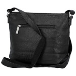 Trendy dámská koženková crossbody kabelka Vaka, černá