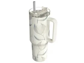 Rozbaleno - Quokka Nerezový termohrnek s brčkem Stream Cotton 1200 ml / rozbaleno (40043QO.rozbaleno)