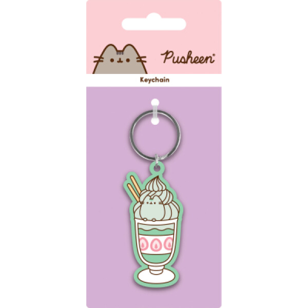 Pusheen klíčenka - Matcha