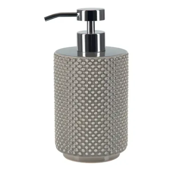 Spirella MERO dávkovač mýdla šedo-hnědý / keramika / 400 ml (7610583193445)