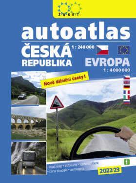 Autoatlas ČR + Evropa 1:240 000 (2022/23)