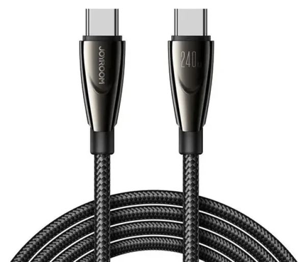 Joyroom SA31-CC5 Pioneer černá / Nabíjecí kabel / USB-C - USB-C / 240 W / 1,2 m (SA31-CC5 1.2m-Black)