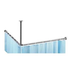 BEMETA Tyč sprchového závěsu rohová 900x900 mm, nerez lesk 101120042 101120042