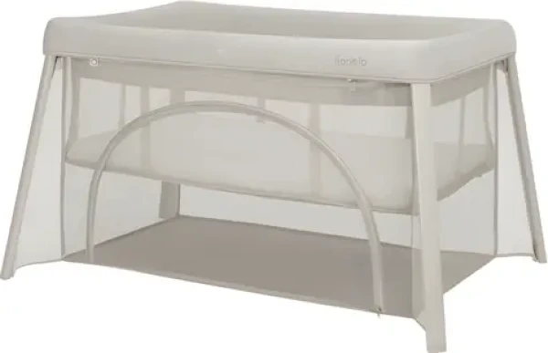 LIONELO Postýlka cestovní Mila 2v1 Beige Cream / Skládací / Hmotnost 7,8 kg / Matrace 4 cm (LO-MILA BEIGE CREAM)