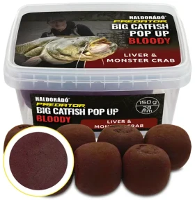 Haldorádó Pop-Up Catfish Bloody 200g 28mm Liver/Monster Crab (HD35302)