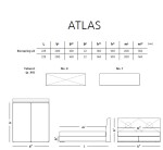 Materasso Kontinentální čalouněná postel ATLAS boxspring ROZMĚR: 2x (100x200) cm - boxspring