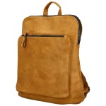 Stylový dámský koženkový kabelko-batoh Doan, žlutý